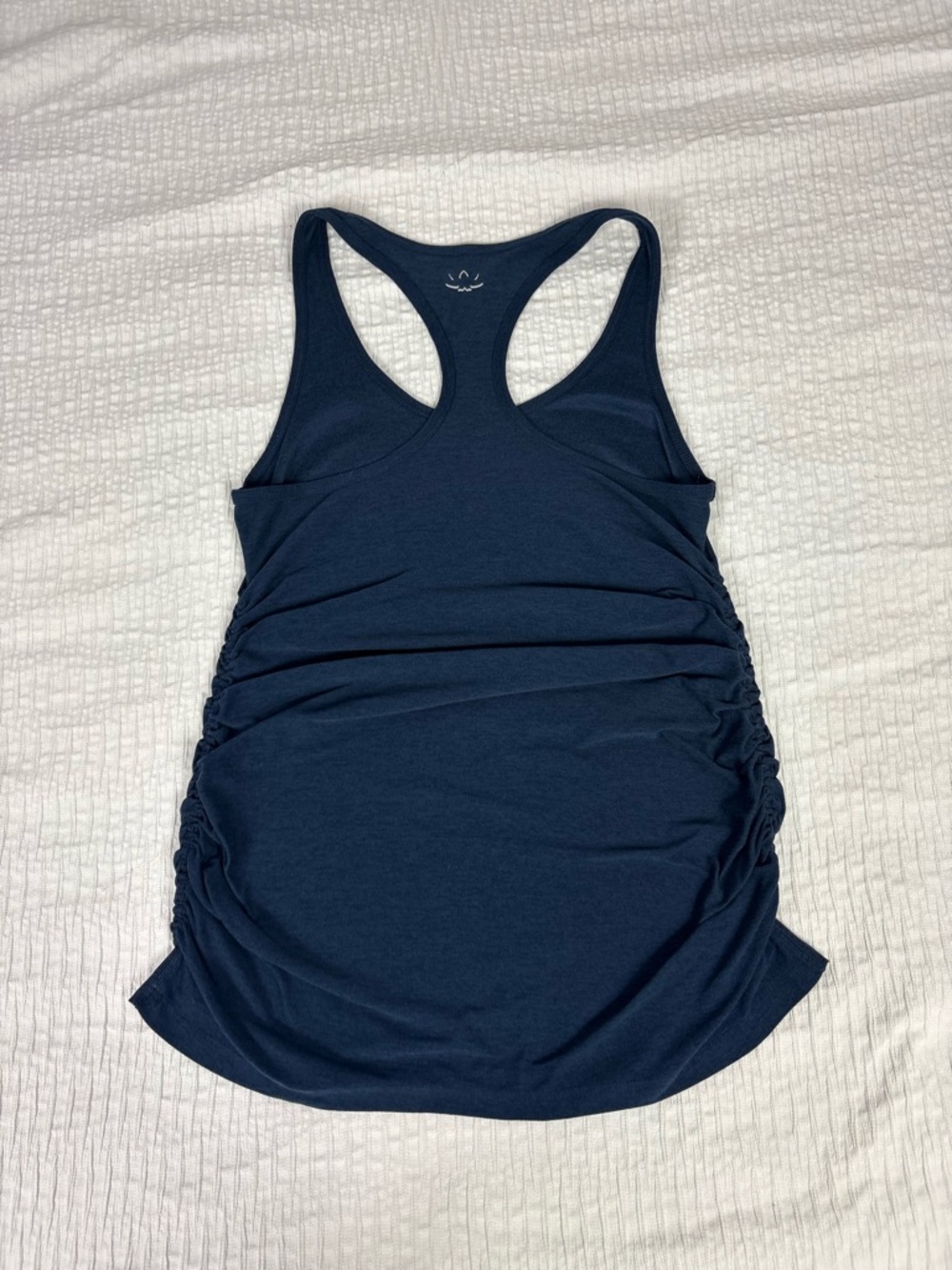 Beyond Yoga Navy Racerback Ruched Tank - Picture 5 of 7
